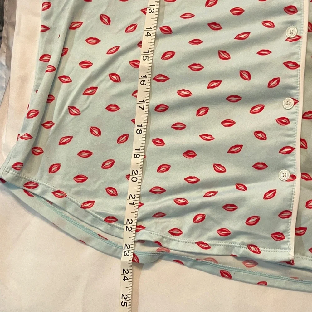 Kate Spade brushed jersey lip print pajama set - Picture 8 of 8